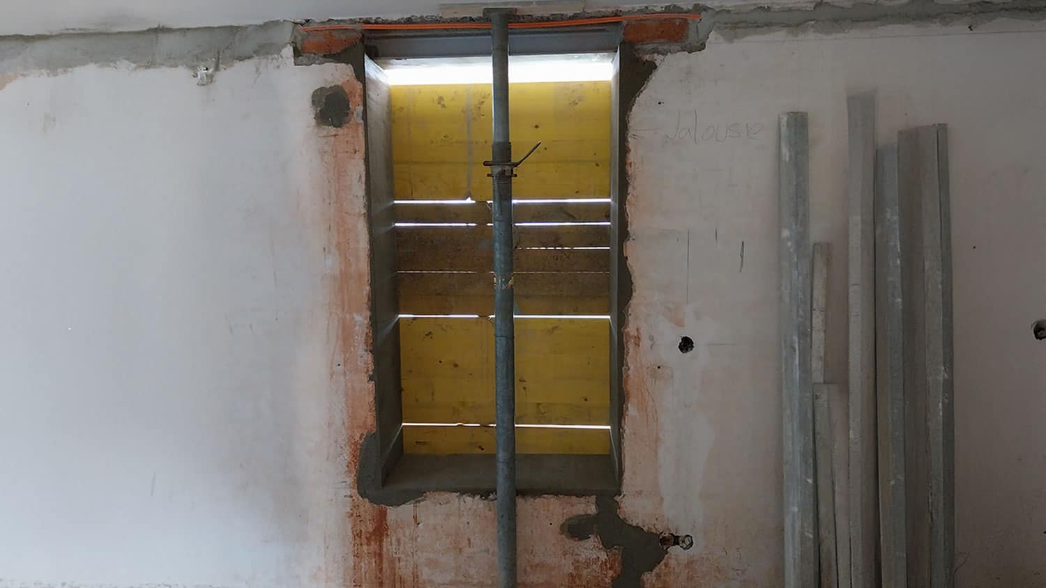 Nachher nach der Fensteröffnung