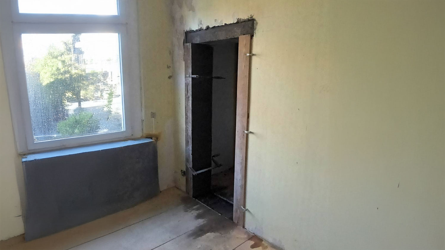 Vorher vor der Raumerweiterung